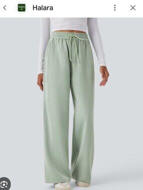 NWOT Halara Mint Colour Beach Pants